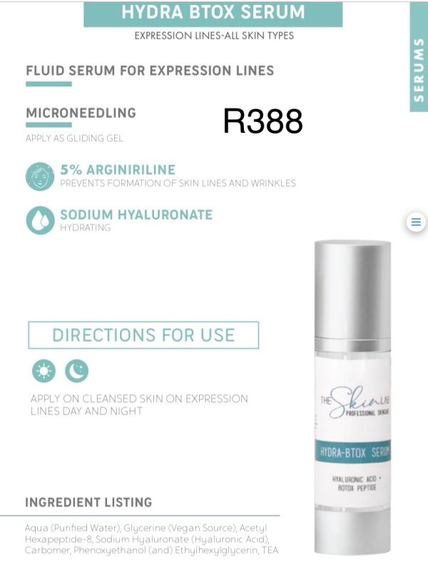 The Skin Lab botox serum