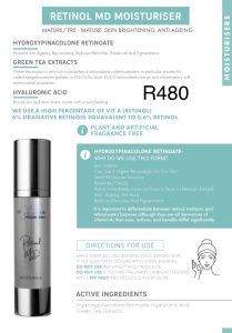 The Skin Lab Retinol moisturizer