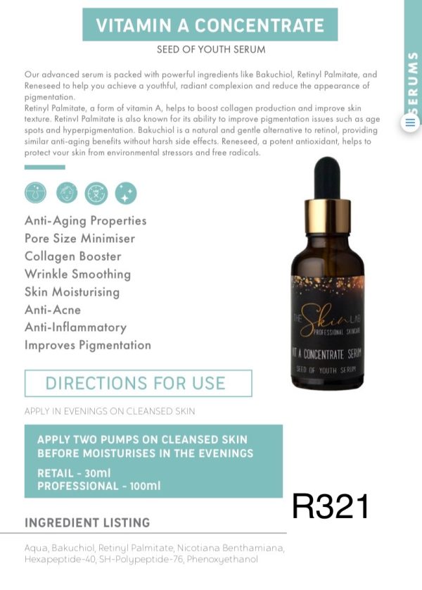 The Skin Lab vitamin A concentrate serum